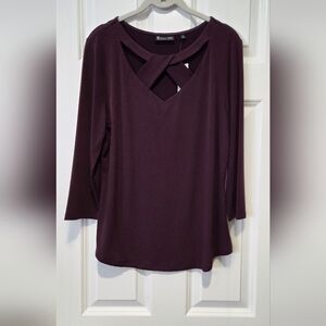 New York & Co. Elegant Purple Women's Top